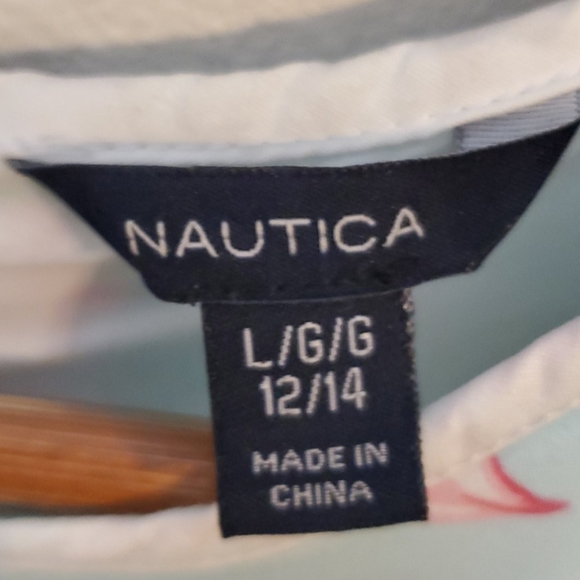 Nautica Girls' Floral Patterned Dress (L) - Picture 3 of 5